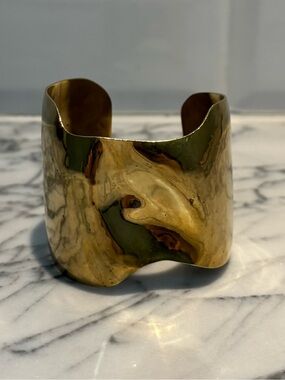 Vintage Solid Brass Cuff